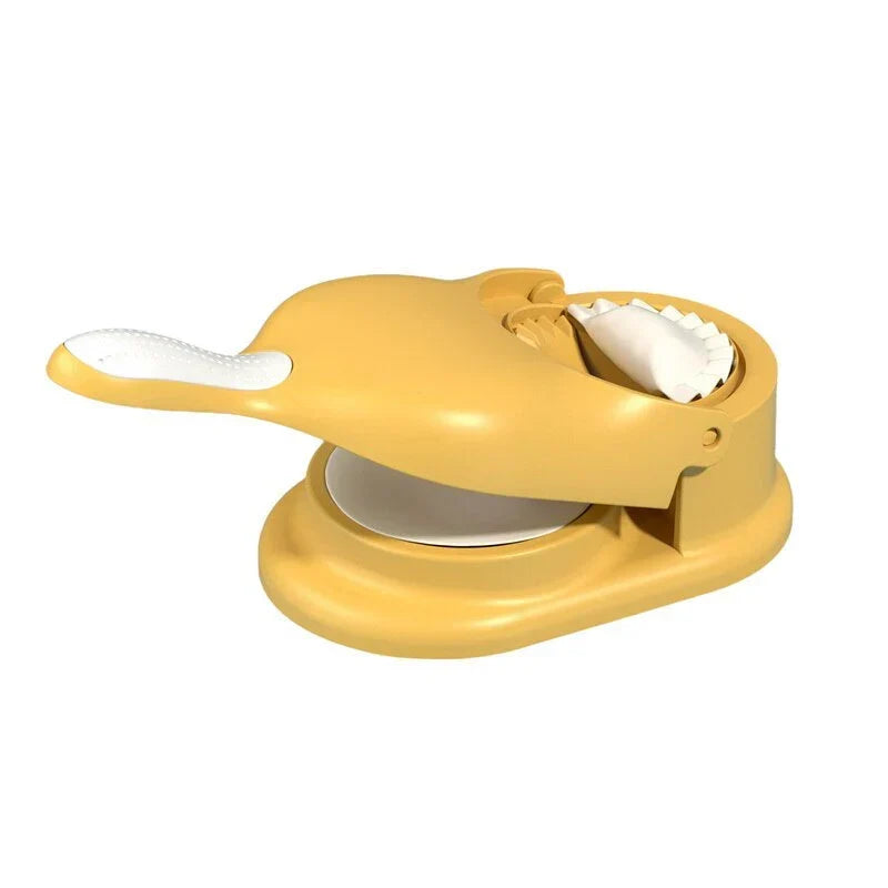 Prensa manual 2 en 1 para empanaditas — Amarillo