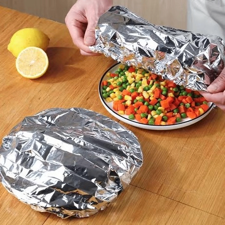 Set de 10 cubiertas de aluminio para alimentos