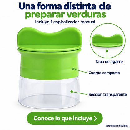 Espiralizador manual de verduras — 1 unidad — P2