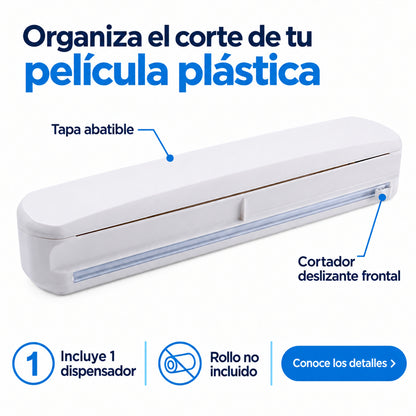 Dispensador de película plástica con cortador deslizante — 1 unidad — P2