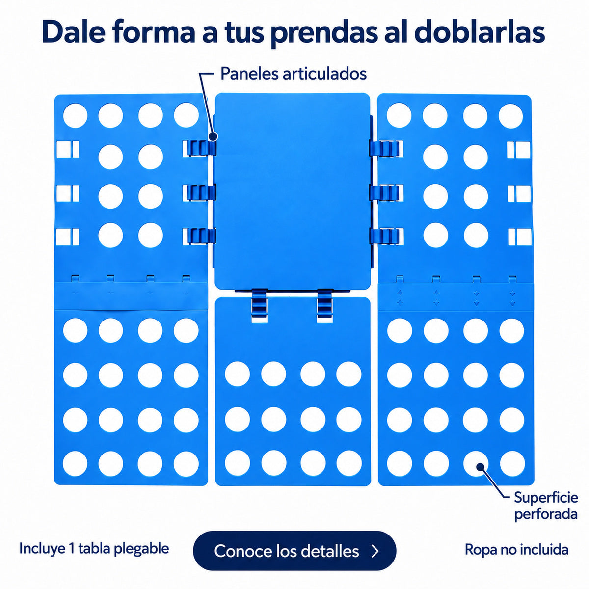 Tabla plegable para doblar ropa — 1 unidad — P2