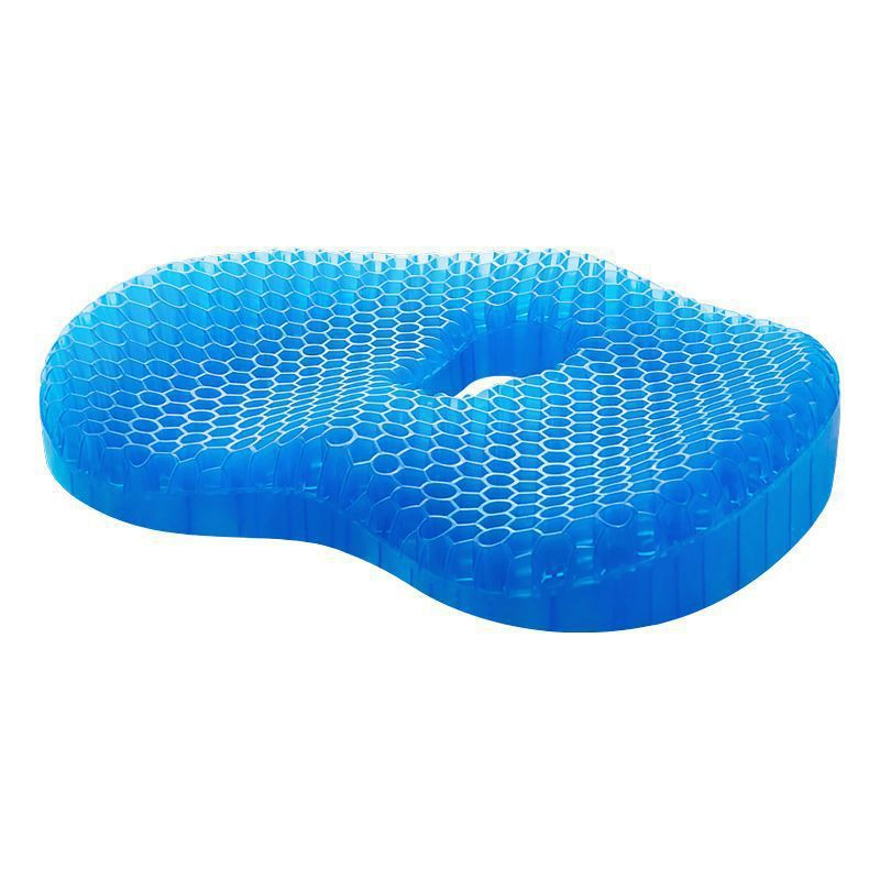 Cojín de gel tipo panal para silla — azul